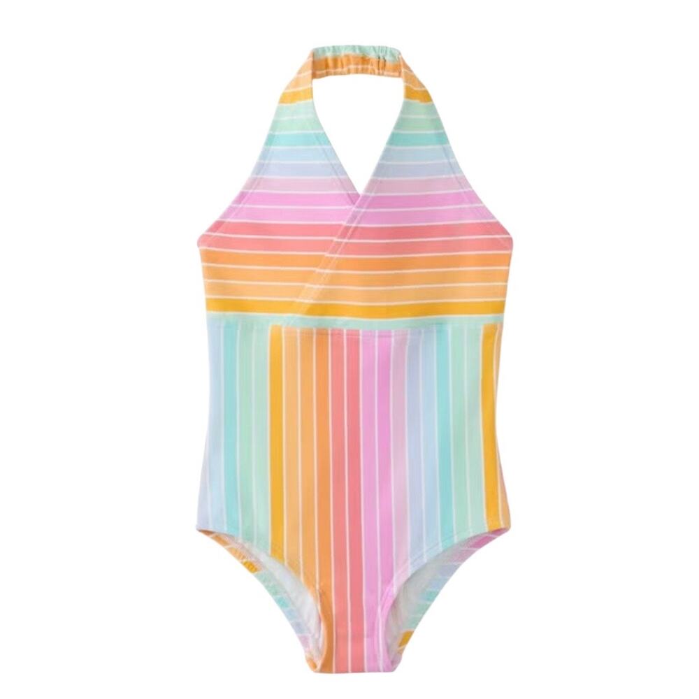 Hanna Andersson NWT Rainbow Stripe Halter Top. Size: 3.
